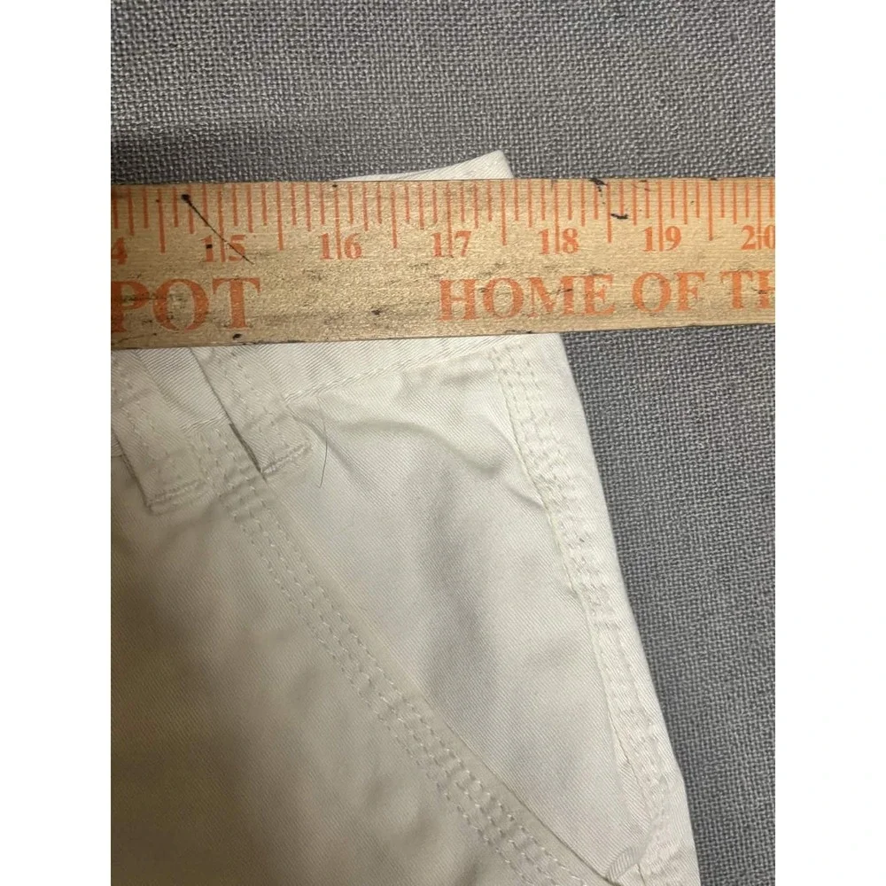Calvin Klein Jeans Womens Size 12 Shorts White 100% Cotton Chino Casual Summer